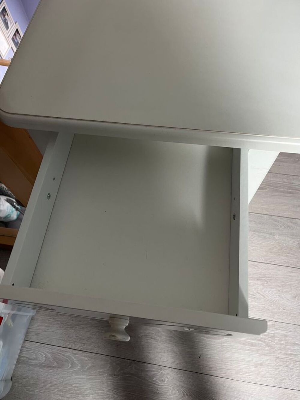 Bureau blanc &agrave; spirale conforama Meubles