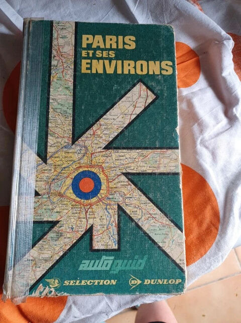 livre carte routire paris et ses environs - 1971  14 Aubvillers (80)