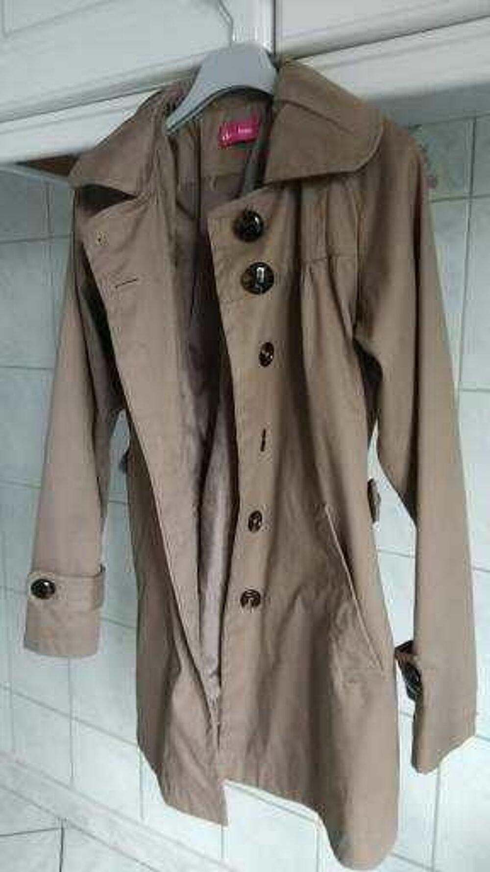 Parka beige Vêtements