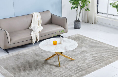 table basse ronde marbre pied dor D90 195 vry (91)