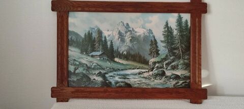 Tableau rustique avec cadre en chêne : 99.5 cm x 69.5 cm Onnaing (59)