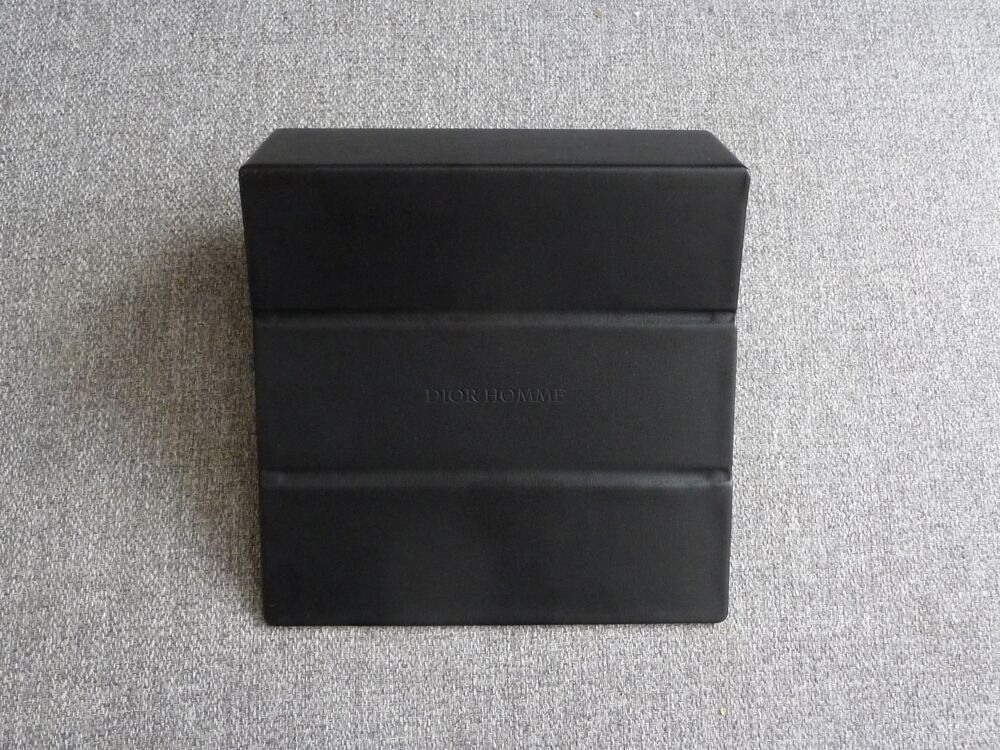 Etui &agrave; Lunettes Rigide Rectangle Noir dans Boite- Dior Homme Maroquinerie