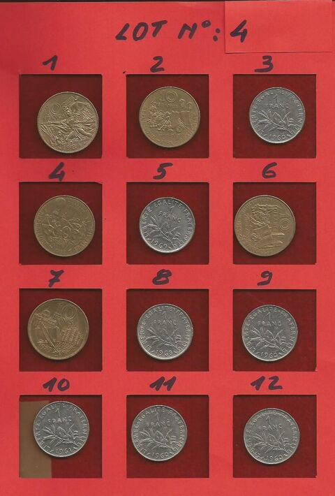 Particulier divers lots de monnaies, France, 1 Vannes (56)