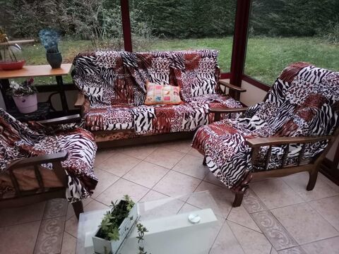 pour pice d'appoint ou veranda
salon tissu vintage 80 Chtillon-en-Vendelais (35)