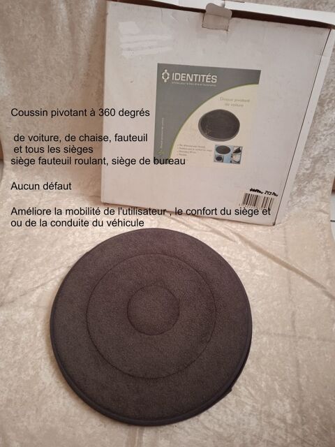 Coussin pivotant de voiture, de chaise, fauteuil et siège  30 Lourdes (65)