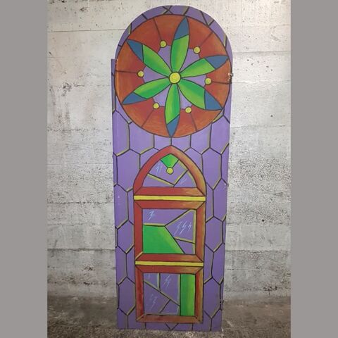 Décor façade cathédrale, en bois, 1m60 9 Nîmes (30)