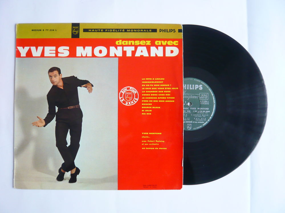 33 tours &quot;Dansez avec Yves Montand&quot; pressage original 1959 CD et vinyles