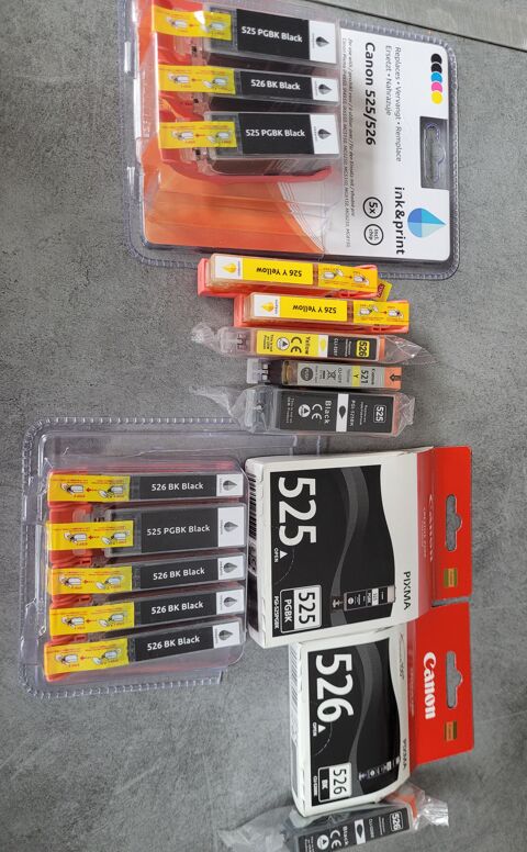 Cartouches couleur noir et jaune Imprimante CANON Pixma 5225 25 Venette (60)