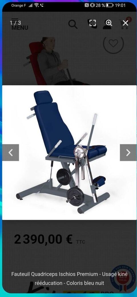 fauteuil quadriceps professionnel 1500 Bidart (64)