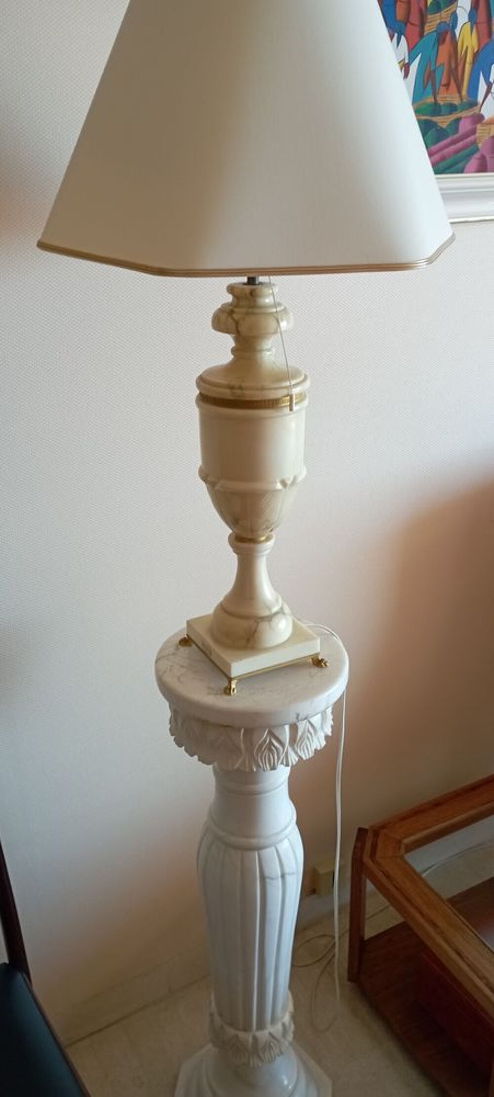 Lampe et sa colonne Décoration