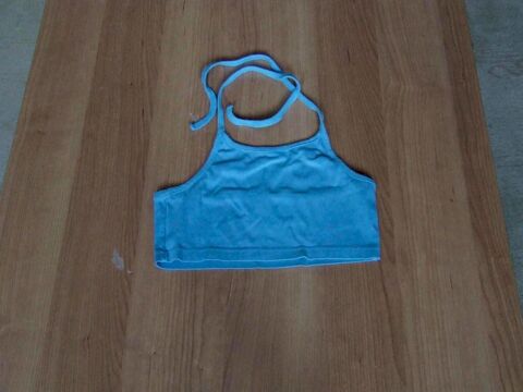 Crop top, dbardeur, Turquoise, 12ans (150cm) TBE 3 Bagnolet (93)