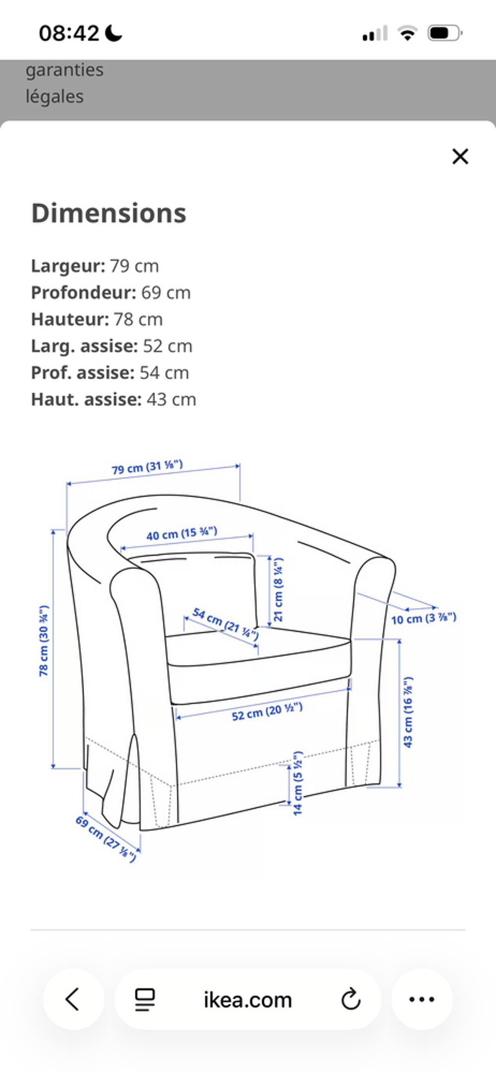 Fauteuil TULLSTA IKEA Meubles