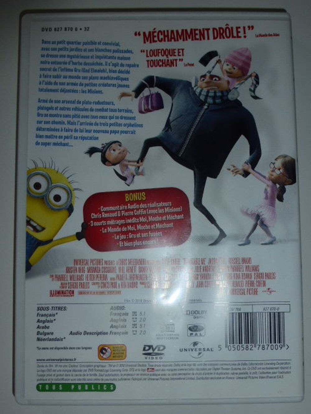 Moi, moche et m&eacute;chant DVD et blu-ray
