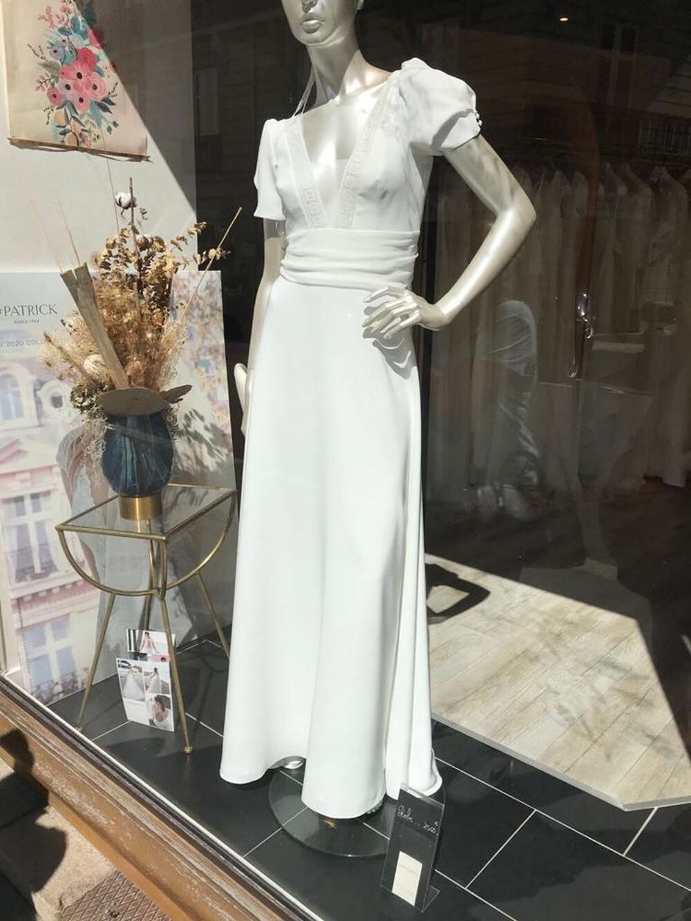 Robe de mari&eacute;e neuve cr&eacute;ation lambert 2021 T40 Vtements