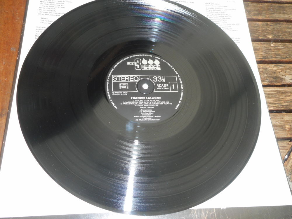 Vinyl Francis Lalanne 2e album CD et vinyles
