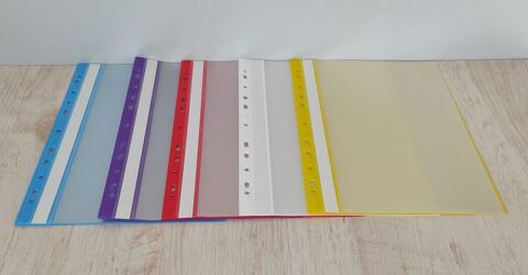 Pochettes (x5) bords couleurs de 10 transparentes NEUVES 3 Metz (57)