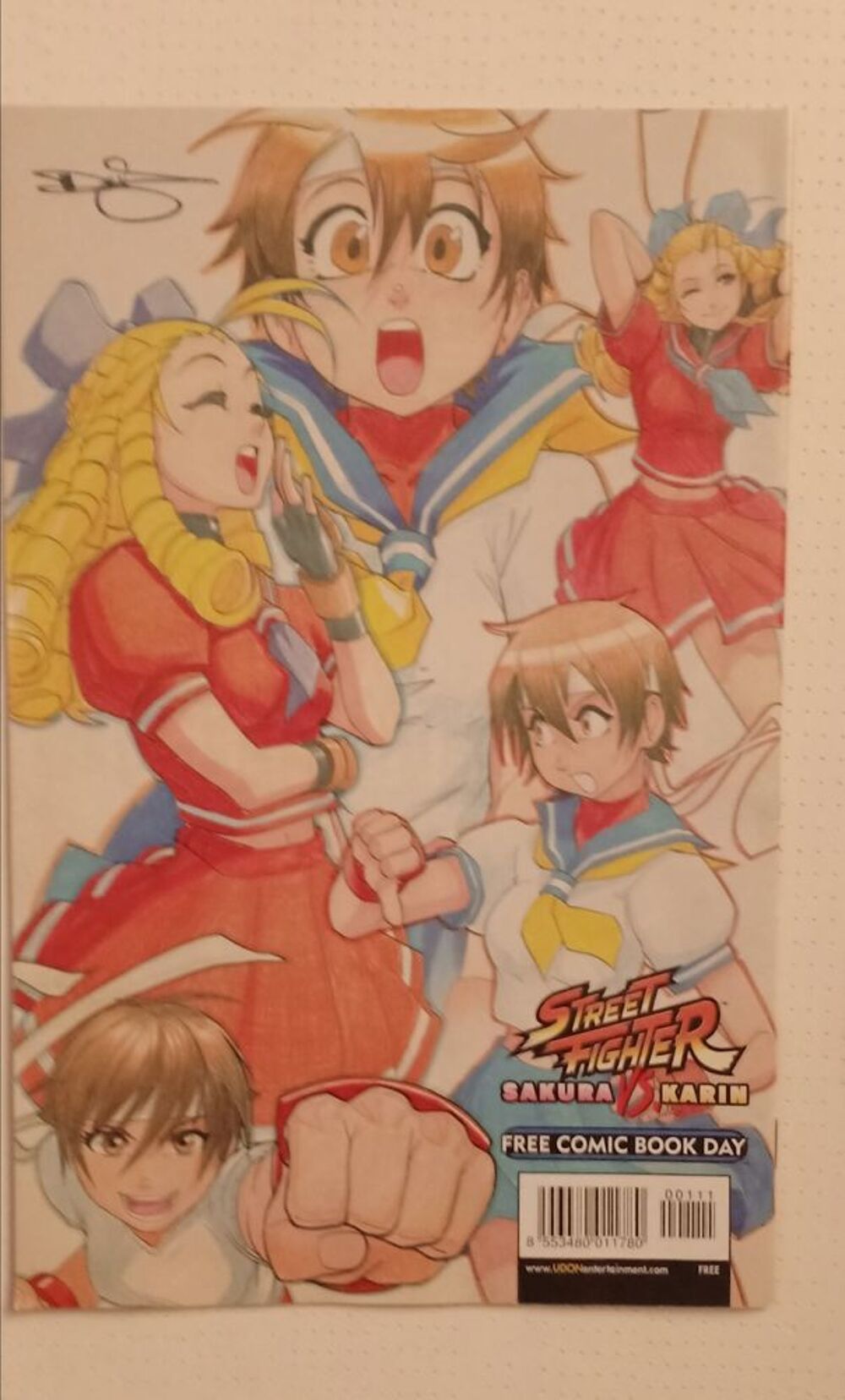 Free comic book day street fighter sakura karin Livres et BD