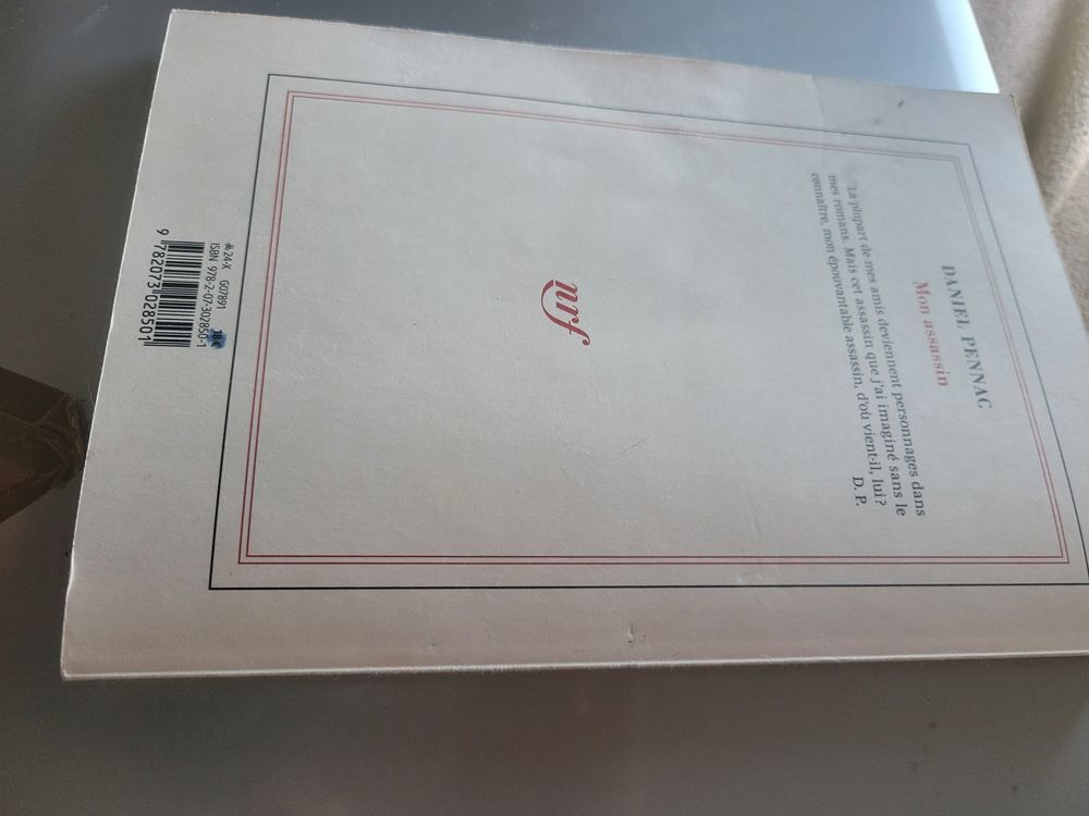 Livre roman occasion mon assassin de Daniel pennac Livres et BD