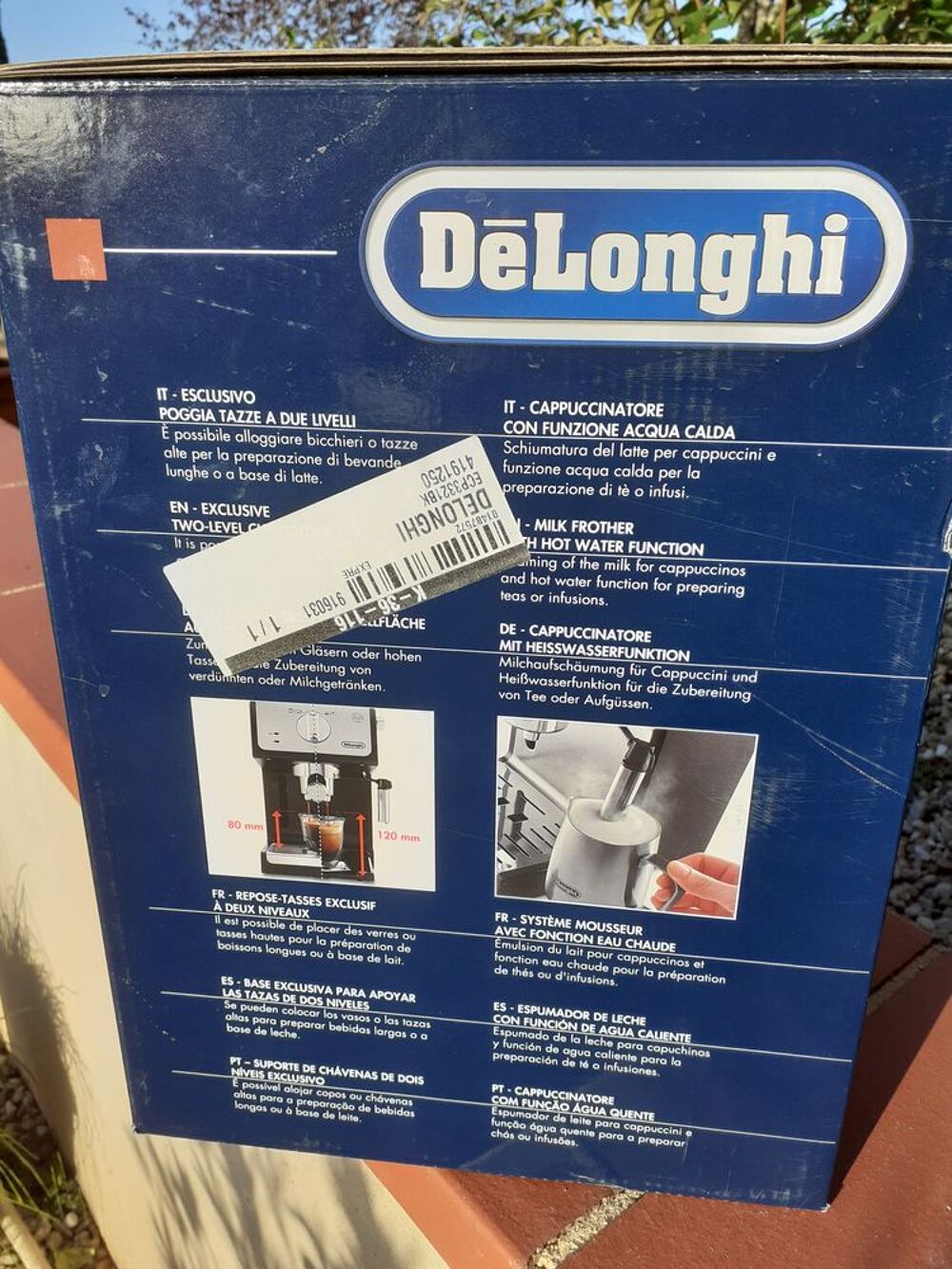Machine a caf&eacute; expresso et cappuccino Delonghi Electroménager