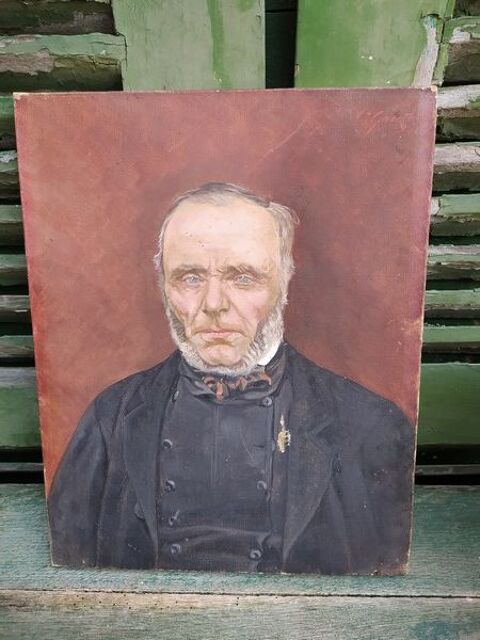 Tableau Portrait d'Homme XIX�me Sign� C. Gauthier 90 Loches (37)