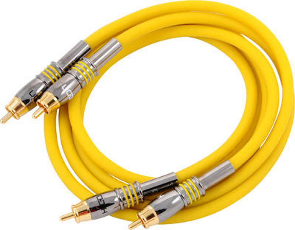 Cable rca
0.80 m
Plaqu&eacute; or sur connecteurs Audio et hifi