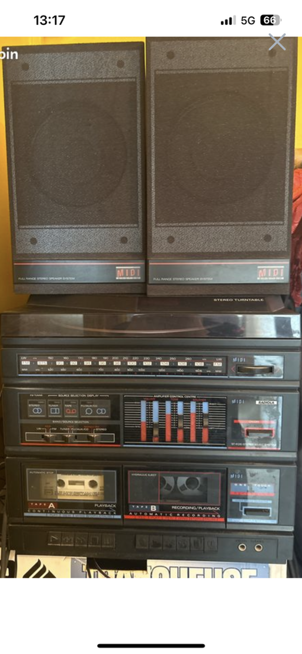 Cha&icirc;ne hi-fi vinyle vintage Audio et hifi