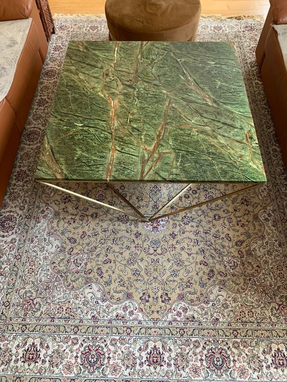 Belle table basse en marbre 100x100x45 Meubles