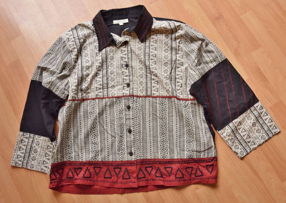 Taille 46. Chemise 3/4. Jacqueline RIU. Tr&egrave;s bon &eacute;tat. Vêtements