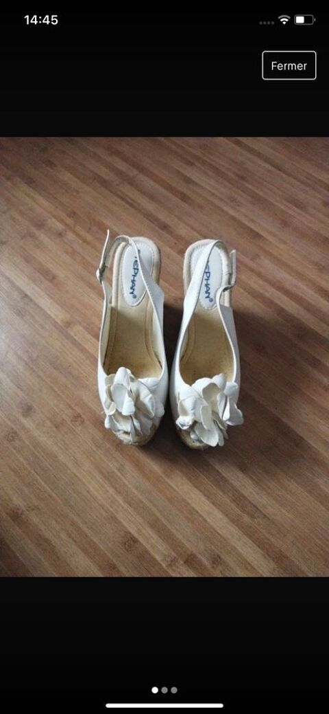 chaussures compensées blanches 8 Garges-lès-Gonesse (95)