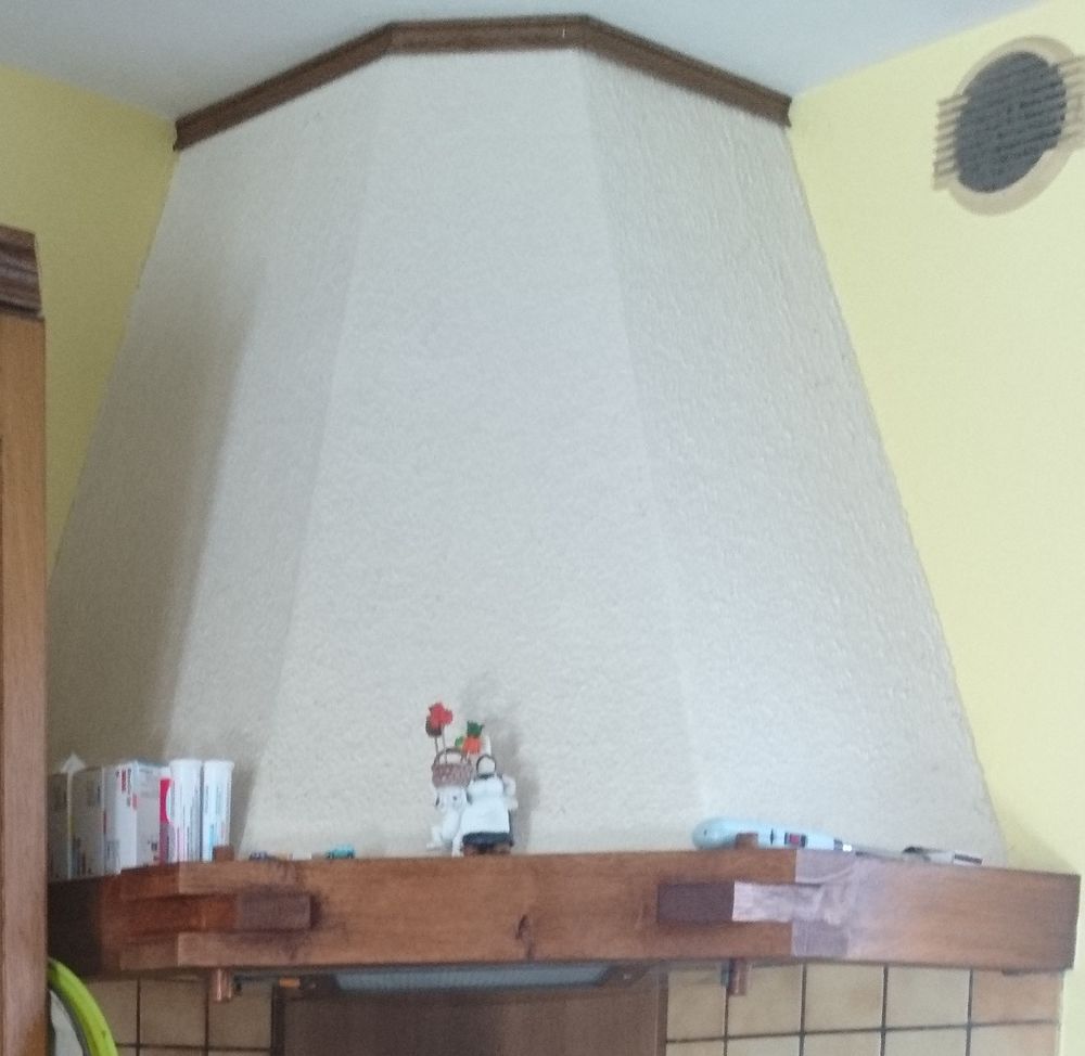 poutre ch&ecirc;ne pour habillage de hotte de cuisine angle ou aut Bricolage