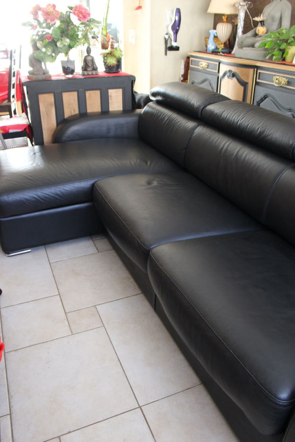 Canap&eacute; convertible en cuir Meubles