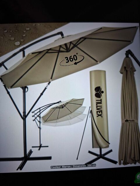 parasol déporté Neuf  300de diamètre Sanary-sur-Mer (83)