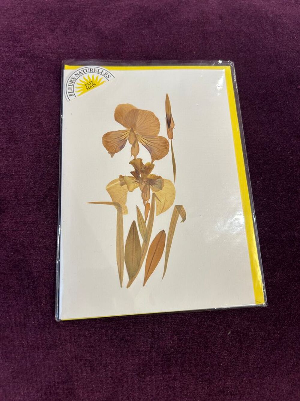 Billets avec fleurs vrais 3 