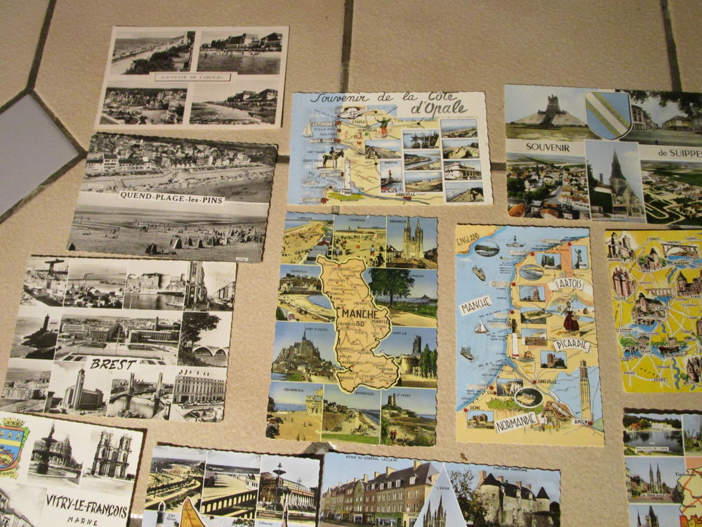 carte postale region"gironde-orne-pas de calais-lemaine" 