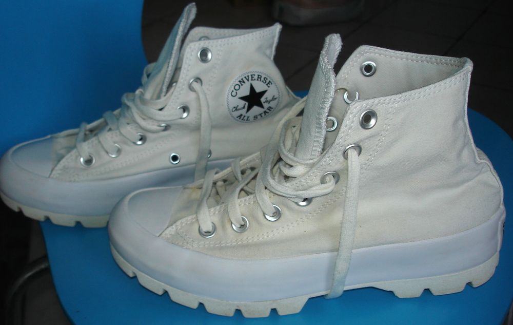 Baskets Converse All Star montantes semelles Compens&eacute;es T 38 Chaussures