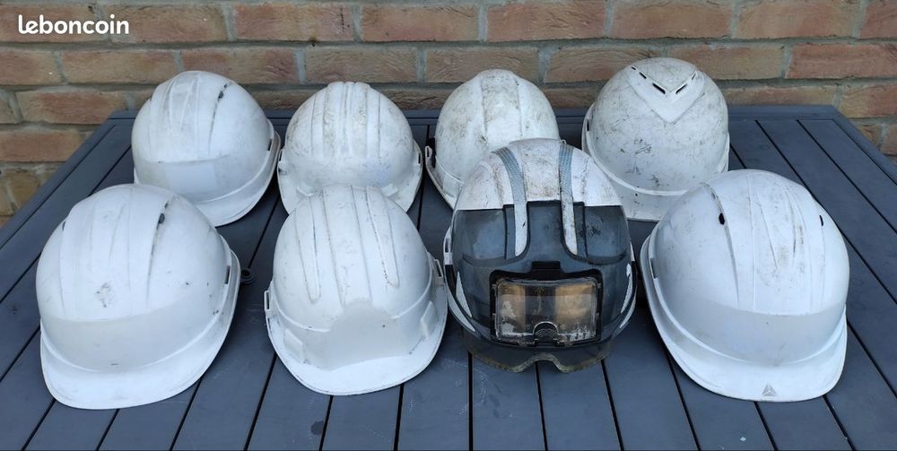 Lot de 8 Casques Chantier Bricolage