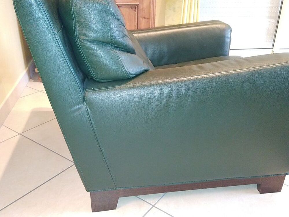 salon cuir Rochebobois Meubles