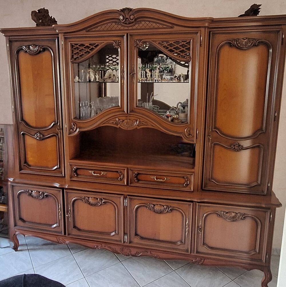Salon merisier annee 70 tbe Meubles