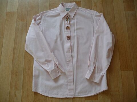 Chemisier rose clair brodé T.38 marque HAZAN 20 Celles-sur-Belle (79)