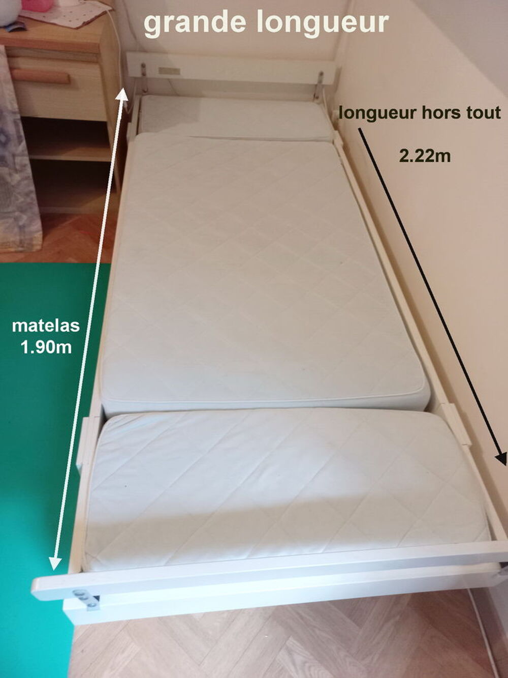 lit &eacute;volutif blanc Puériculture
