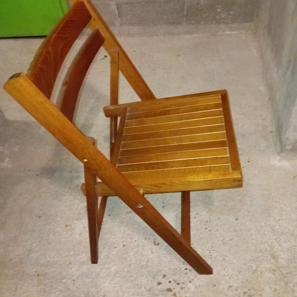 2 CHAISES PAILL&Eacute;ES ET 2 PLIANTES EN TECK Meubles