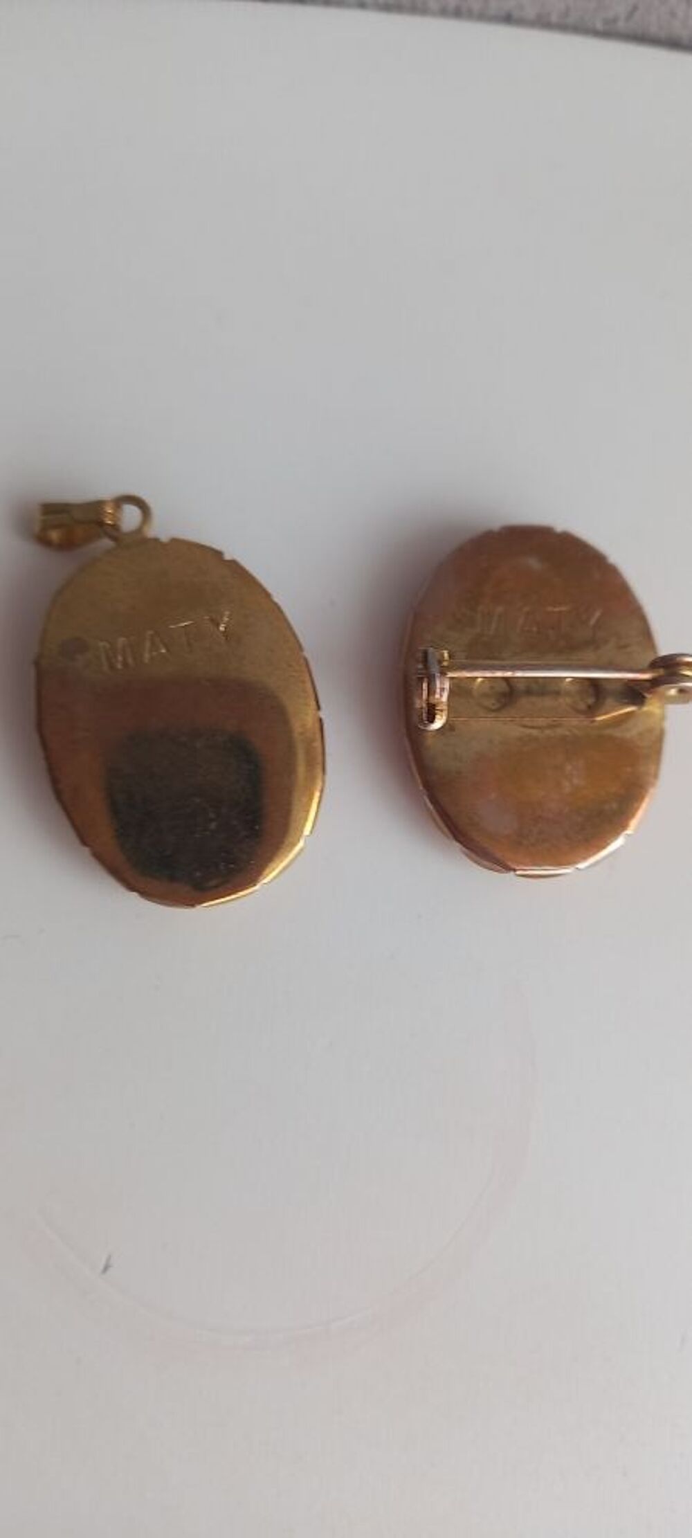 pendentif et broche cam&eacute;e MATY vintage Bijoux et montres