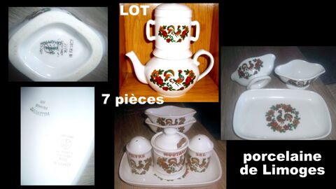 LOT Vritable porcelaine de LIMOGES 25 Chalon-sur-Sane (71)