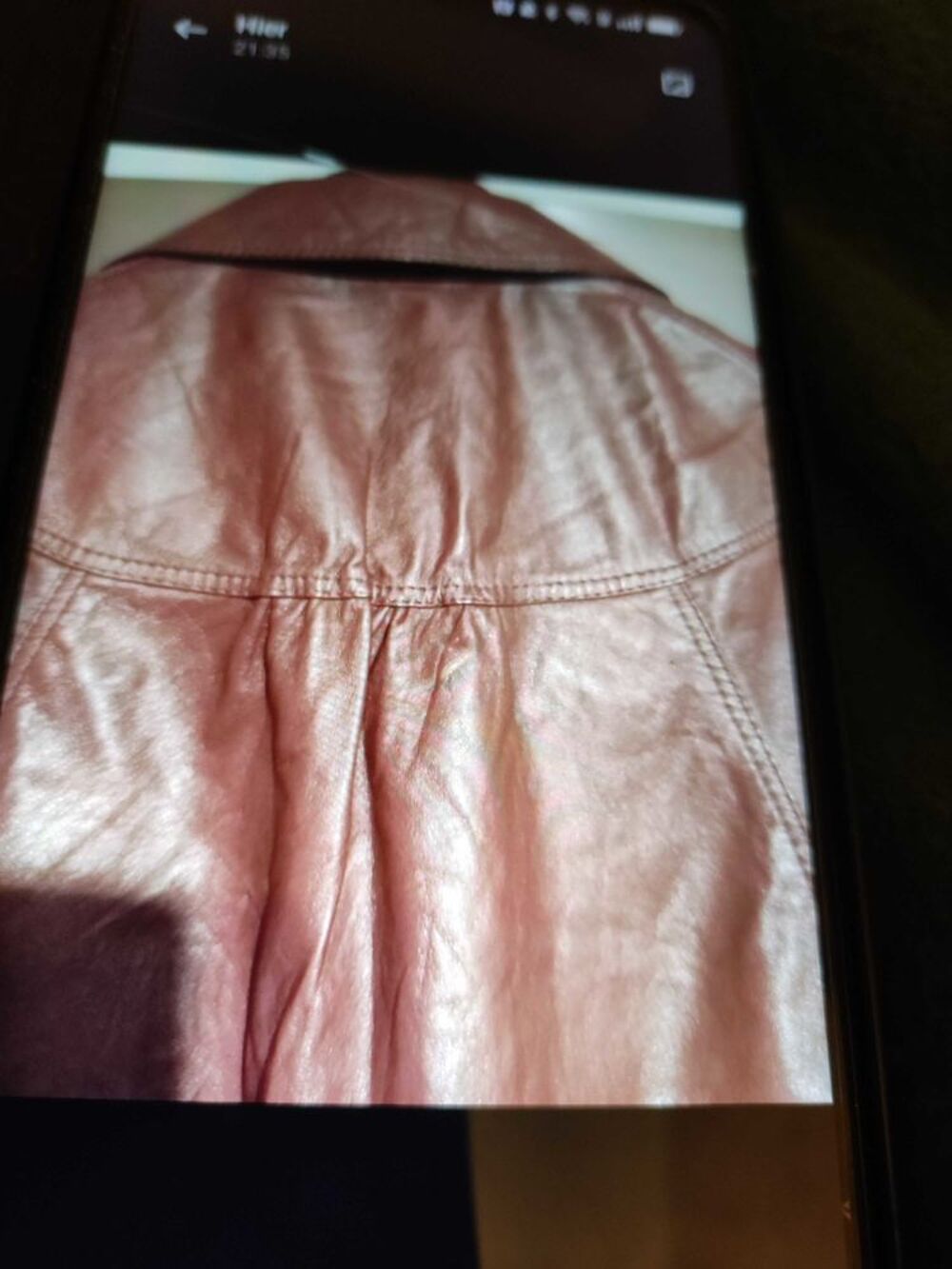 Blouson femme haut de gamme en cuir d'agneau taille 40 fa&ccedil;onnable Vêtements