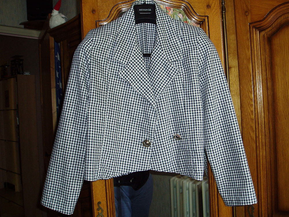 Belle Veste Blazer pieds de poule Vtements