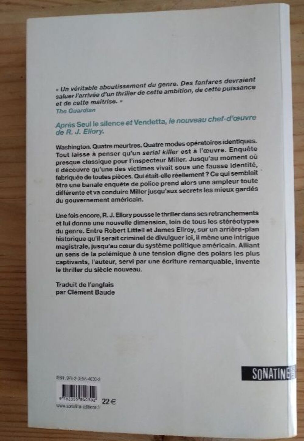 R.J. Ellory Les Anonymes Livres et BD