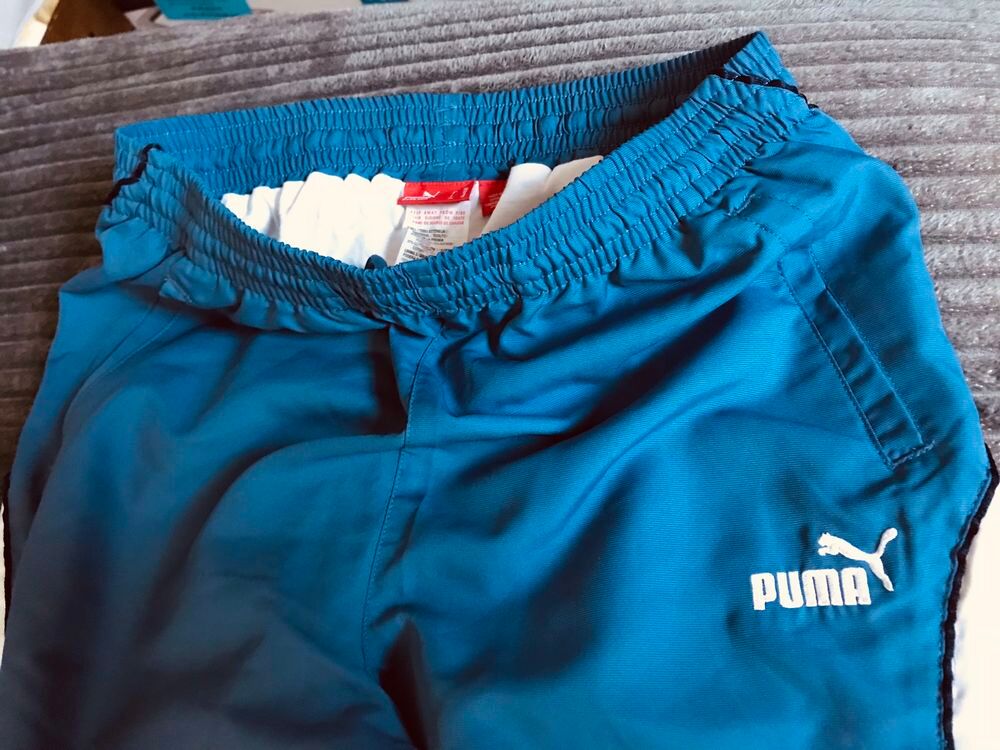 pantalon de sport BLEU PUMA Taille S ou 176 Vêtements