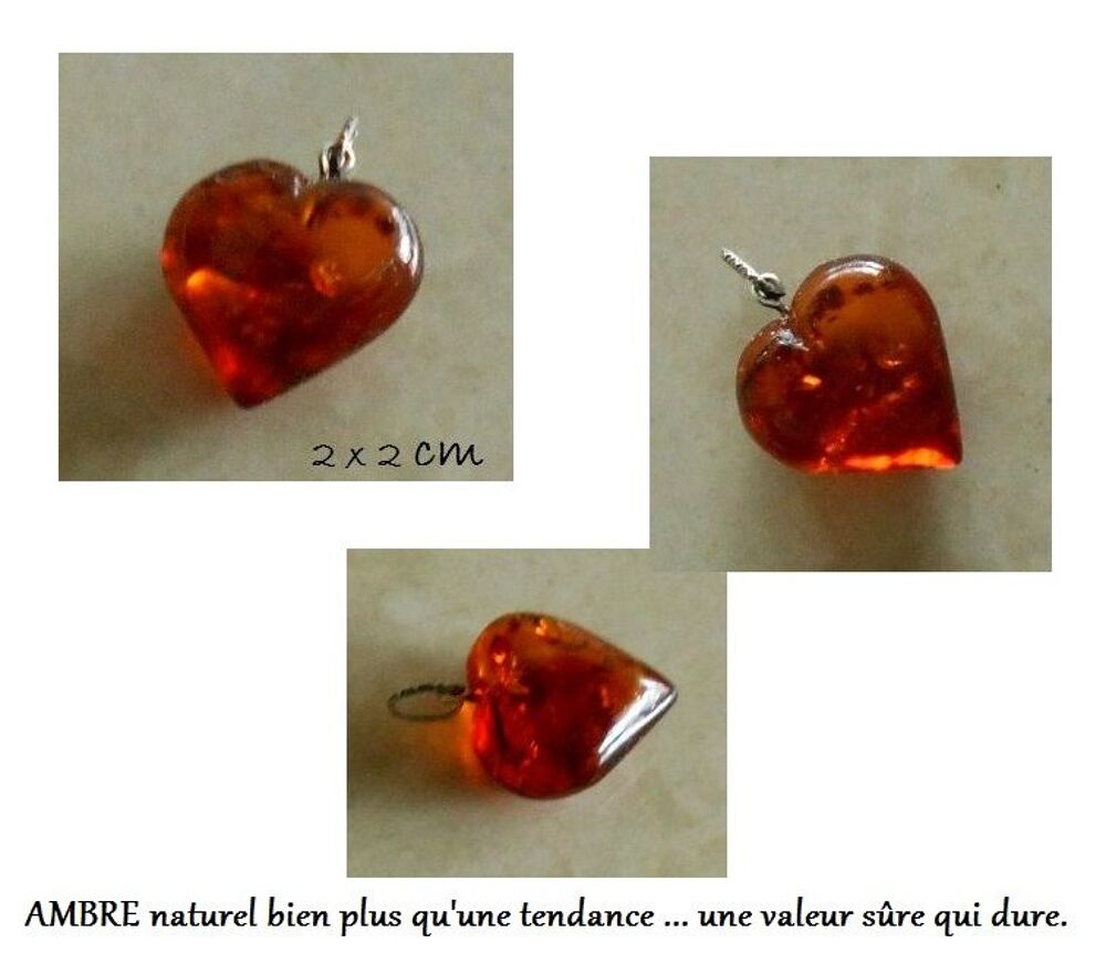 3 Jolis bijoux d'AMBRE de la Baltique Bijoux et montres