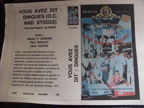 Rare film :   Vous avez dit dingues   35 Saint-Médard-en-Jalles (33)