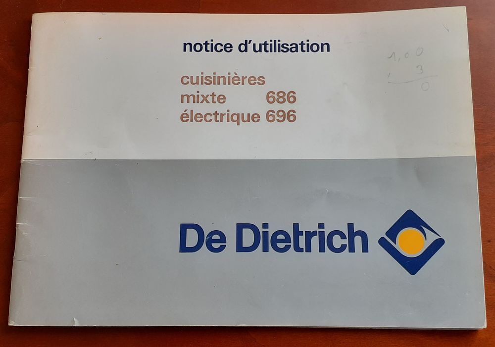 Cuisini&egrave;re mixte De Dietrich r&eacute;f 696 Electromnager